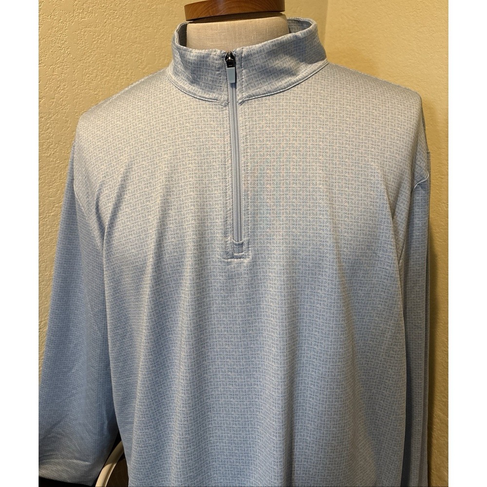 Grand Slam Performance 1/4 Zip Pullover Jacket Light Blue Flagstone Men Sz XXL